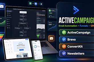 setup activecampaign automation, brevo, convertkit email marketing funnel