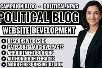 political blog website, political news website, campaign blog website