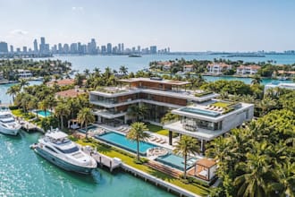 modern town house design,multi zone building, beach club render,cgi ground villa