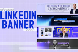 create a professional linkedin banner or cover design