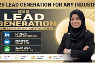 do b2b lead generation, prospect research and email research