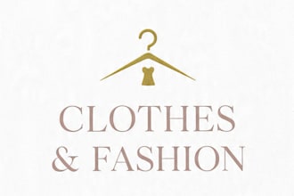 design luxury fashion clothing shoes and watch brand logo