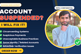 fix google ads suspended account, appeal and unsuspend any policy violation