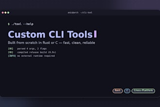 build a custom a cli tool that satisfies your need