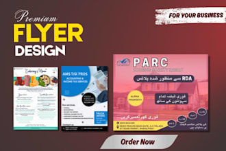 design tax, corporate, property flyer for you