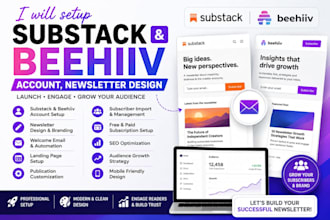 setup substack account substack newsletter design substack beehiiv newsletter