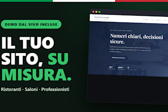 creo il tuo sito web professionale, veloce e su misura