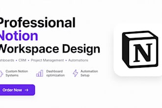build a custom notion workspace CRM ai workflow and make automation