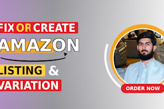 do amazon listing optimization and fix listing variation issues