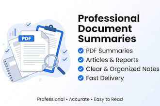 summarize your documents into clear and organized notes