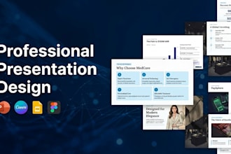 design professional business presentation and pitch deck