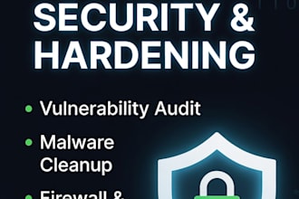 secure, harden, and clean malware from your website