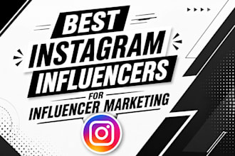 find best instagram influencers for influencer marketing