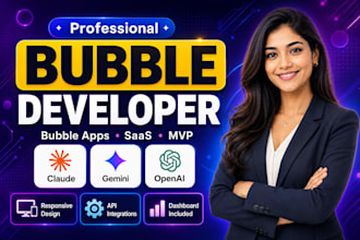 design bubble website bubble mvp saas bubble app developer