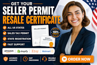 help you get seller permit and resale certificate in all US states