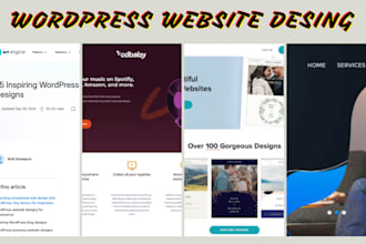 design redesign wordpress website, wordpress development
