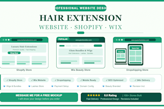 build hair extension website hair extension shopify store wix hair extension