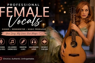 be female pop singer, female singer, rock singer, female edm singer, songwriter