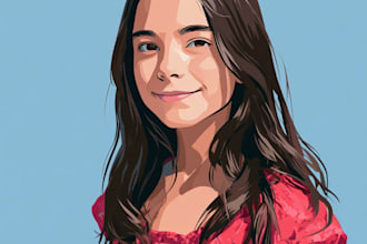 drawing cartoon vector portrait
