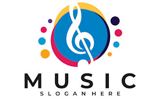 create a modern entertainment logo with professional