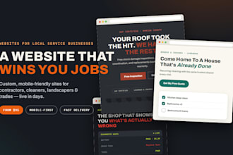 build a professional website for your local service business