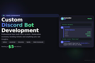develop a custom discord bot for your server