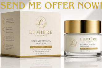 design luxury cosmetic skincare packaging box and label design