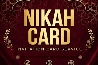 design luxury reception wedding and digital invitation card