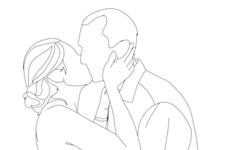 draw minimalist line art and vector line art illustrations