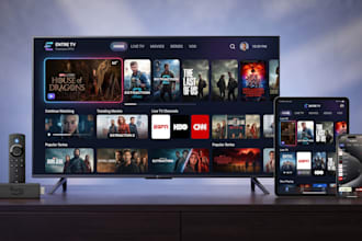 brand and customize ios iptv app with premium UI for fire TV roku and vod