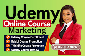 online course promotion udemy course marketing student enrollment