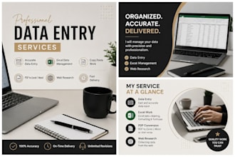 do accurate data entry, excel, copy paste and PDF conversion