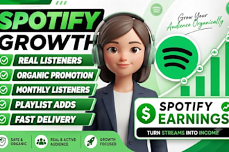 promote your spotify music with organic GEO targeted followers and views