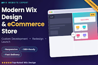 design modern wix website development wix ecommerce store and redesign wix site