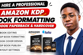 format amazon KDP ebook paperback and kindle books for publishing