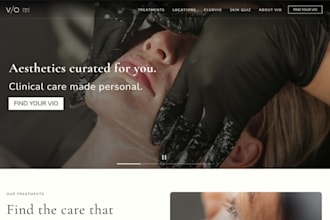 design wix med spa website cosmetic clinic wellness medical spa website