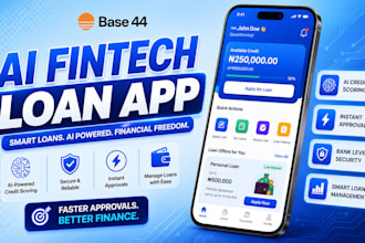 develop ai fintech app, loan app ,neobank app,p2p lending app