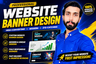create eye catching website banners, sliders and web ads