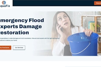 design wix water damage restoration website fire restoration website