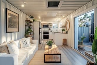 design 3d shipping container home shops, and restaurant