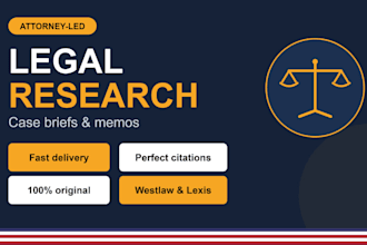 conduct legal research and draft case briefs and memos