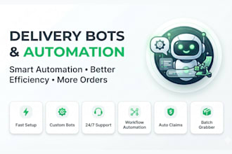create doordash bot, instacart bot, uber bot, bot lyft, grabber bot, grubhub bot