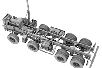 design truck chassis,truck trailer frame,truck part stl for 3d printing,auto cad