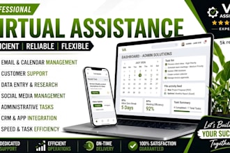 be your professional virtual assistant for admin support, data entry, shopify