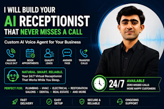 create an  ai voice receptionist that books appointments