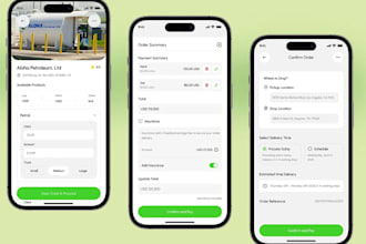 build a professional fuel delivery app with admin and driver panel