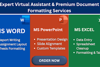be your virtual assistant for ms word and powerpoint