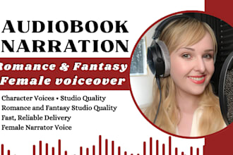 narrate your fantasy romance female audiobook mc character, acx narrator