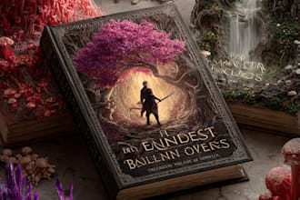 create an epic fantasy book cover