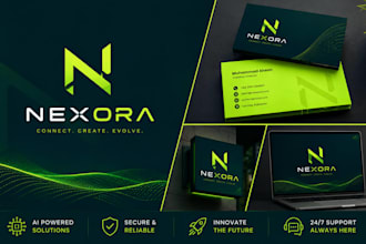 design logo, brand identity and branding kit